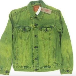 Levi's Trucker Denim Neon Green Jacket